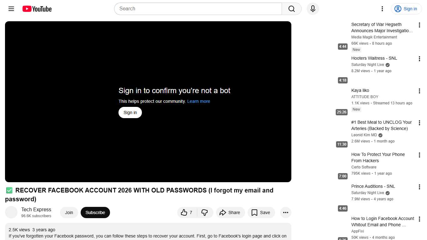 ✅ RECOVER FACEBOOK ACCOUNT 2026 WITH OLD PASSWORDS (I forgot my email and password) - YouTube